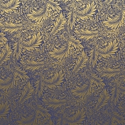 Navy and Gold Floral paper