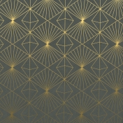 Green and Gold Geometric Paper