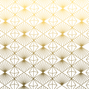 Gold Geometric Cutout