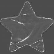 Clear Plastic Pocket- star