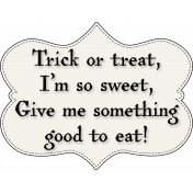 Sweet & Scary- Trick or Treat Element