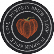 Pumpkin Spice Love- Chalk Badge 2