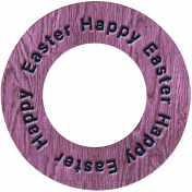 Happy Easter text_circle