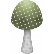 Green Mushroom with dots