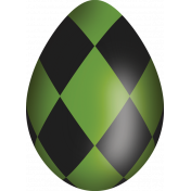 Bold Green & Black Egg