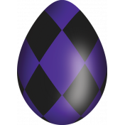 Bold Purple & Black Egg