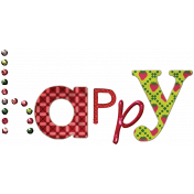 Happy Word Art