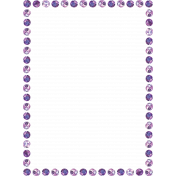 Purple Glass Beads (Frame)