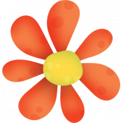 Orange Flower 03