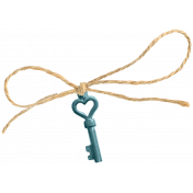 Sweet Valentine key with bow