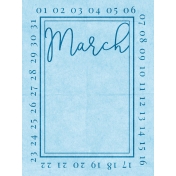 March 3x4 Card
