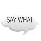 Speech Bubble- say what