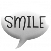 Speech Bubble- smile