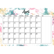 April Calendar (2019)