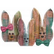 Wooden Bunny Group