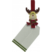 Christmas clothespin with tag (2)