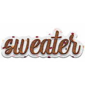 Sweaters and Hot Wood Wordart 06