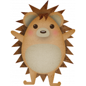 Autumn Wind Elements- hedgehog 01