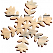 Christmas Cuties Wood- snowflake 04