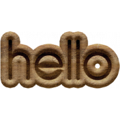 Snow Beautiful (Wood)- Wordart hello