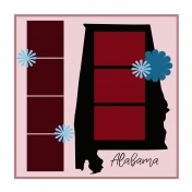 Layout Template: USA Map- Alabama 