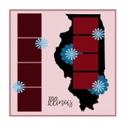 Layout Template: USA Map – Illinois