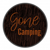 Gone Camping Word Art