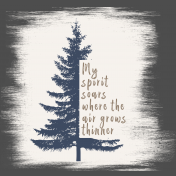 Mountain Time Word Art: Spirit