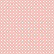 White Polka Dots on Light Coral