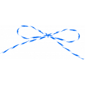 Blue and White String Bow