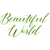 Beautiful World Word Art