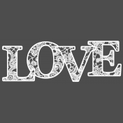 Lace Love Word Art