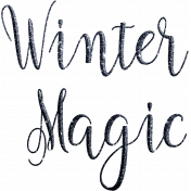 Winter Magic word art