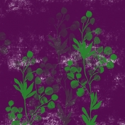 Paper-Green Plant on Purple