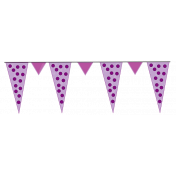Purple Bunting Polka Dot