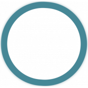 Teal Doodle Paint Circle