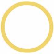 Yellow Doodle Paint Circle