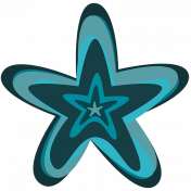 Blue Nested Star