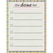 The Done List 3x4