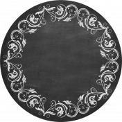 Chalkboard Round Label 03