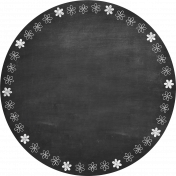 Chalkboard Round Label 05