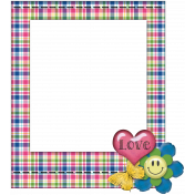 Plaid Photo Frame