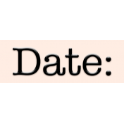 Mix and Match- Date Label