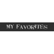 Mix and Match- My Favorites Word Strip