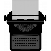 Typewriter Shape Template