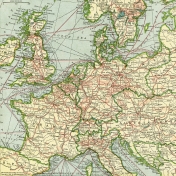 Vintage Maps Kit- Map 05- Europe