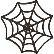 Spookalicious- Black Spiderweb Sticker