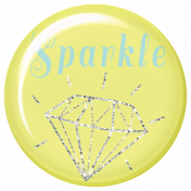 Dream Big Collab- Sparkle Flair- Yellow