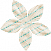 Spookalicious- Little Flower Blue Stripes 