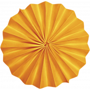 Spookalicious- Orange Accordian Flower 